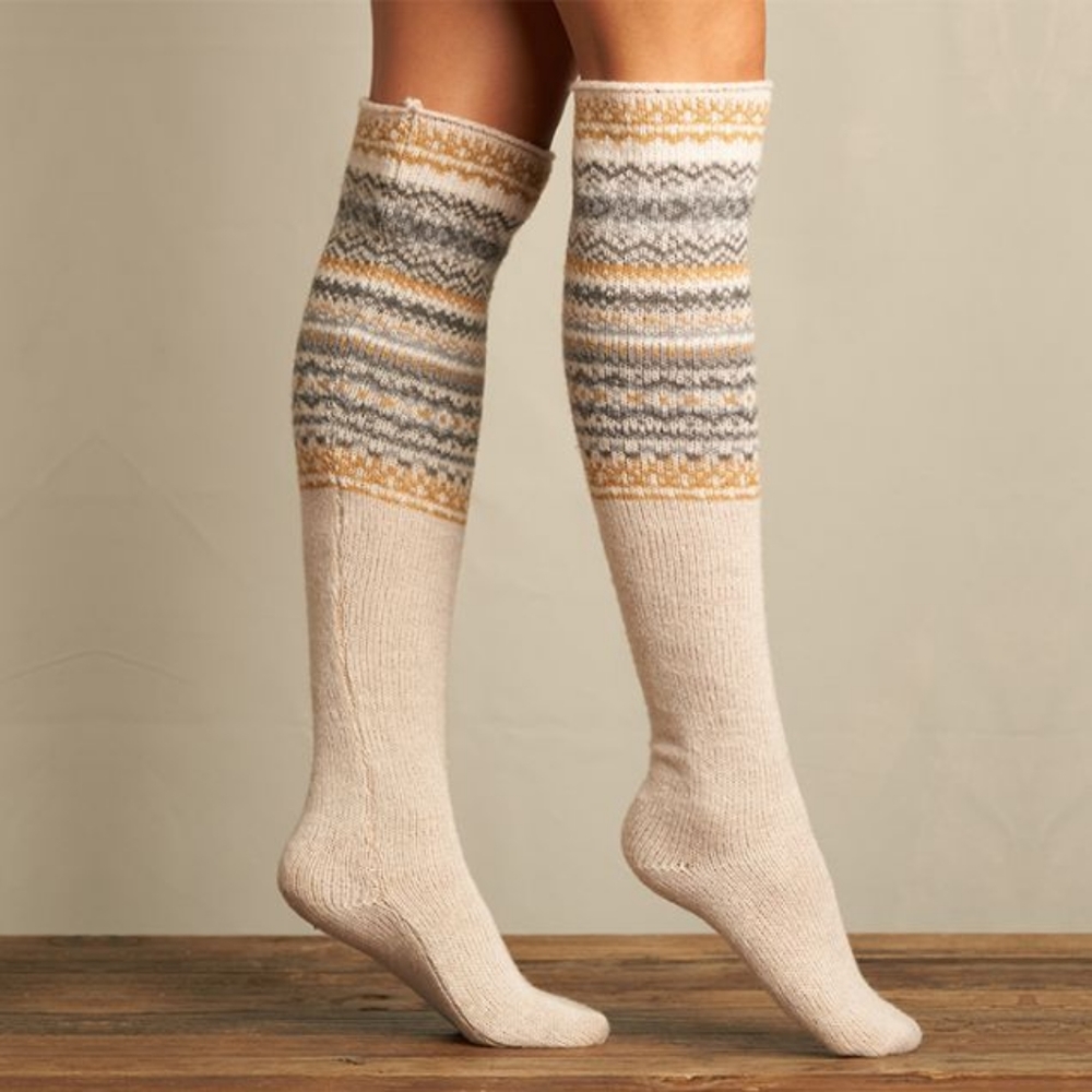 Lemon Collection Socks Whistler Moonbeam Knee high